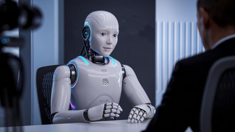 Le robot humanoïde Ameca répond à une question de philosophie avec émotion et décroche un 20/20 à l'oral